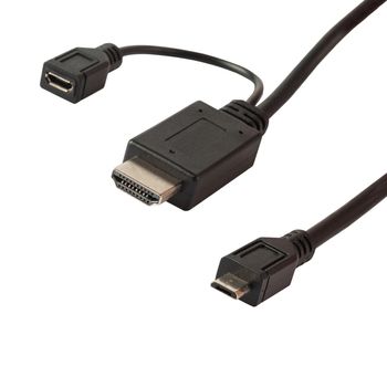 Close shot of HDMI cable isolated on white