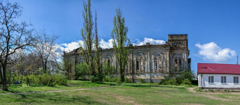 Abandoned catholic church of the Holy Trinity in Lymanske village, Odessa region, Ukraine