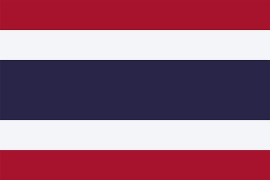 the Thai national flag of Thailand, Asia