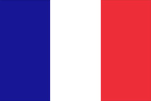 the French national flag of France, Europe