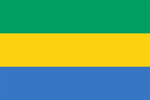 the Gambian national flag of Gambia, Africa