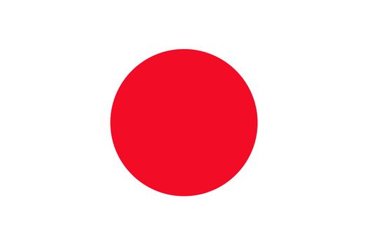 the Japanese national flag of Japan, Asia