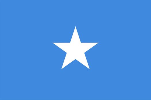 the Somali national flag of Somalia, Africa