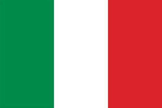 the Italian national flag of Italy, Europe