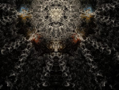 Imaginatory lush fractal texture image abstract background
