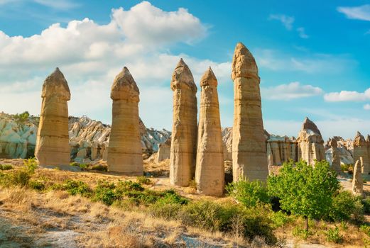 Love valley in Goreme national park. Cappadocia, Turkey