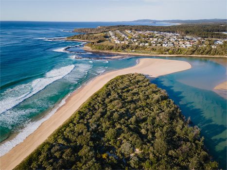 Dolphin Point Inlet at Burrill Lake, NSW, Australia. High quality photo