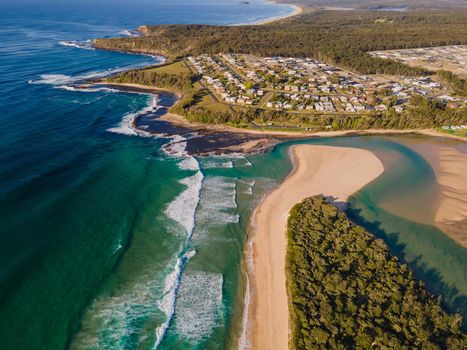 Dolphin Point Inlet at Burrill Lake, NSW, Australia. High quality photo