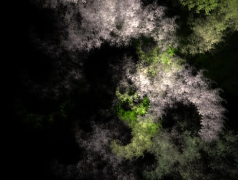 Imaginatory lush fractal texture image abstract background