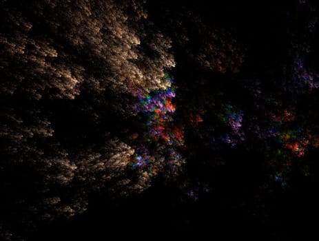 Imaginatory lush fractal texture image abstract background
