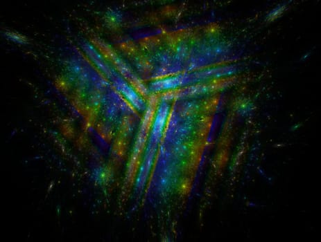 Imaginatory lush fractal texture image abstract background