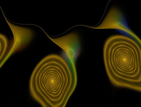 Imaginatory lush fractal texture image abstract background