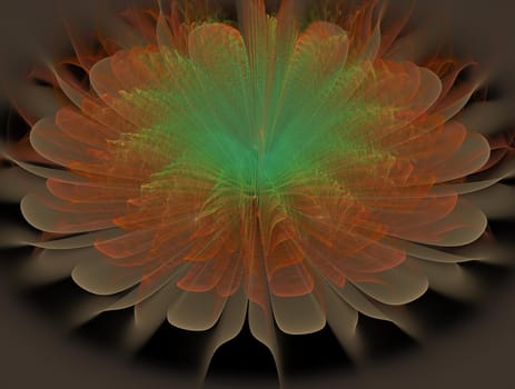 Imaginatory lush fractal texture image abstract background