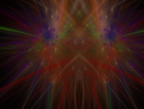 Imaginatory lush fractal texture image abstract background
