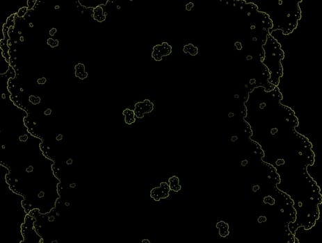 Imaginatory lush fractal texture image abstract background