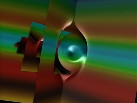 Imaginatory lush fractal texture image abstract background