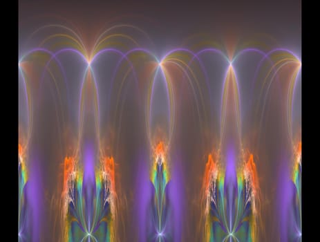 Imaginatory lush fractal texture image abstract background