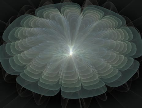 Imaginatory lush fractal texture image abstract background