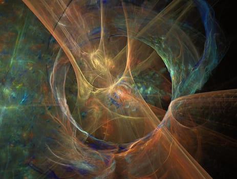 Imaginatory lush fractal texture image abstract background