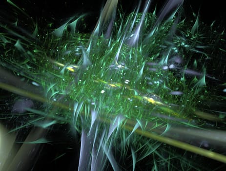 Imaginatory lush fractal texture image abstract background