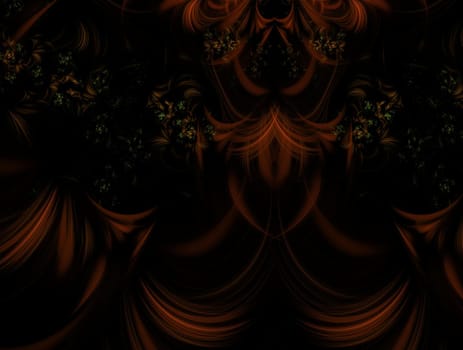 Imaginatory lush fractal texture image abstract background