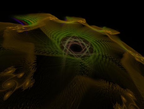 Imaginatory lush fractal texture image abstract background
