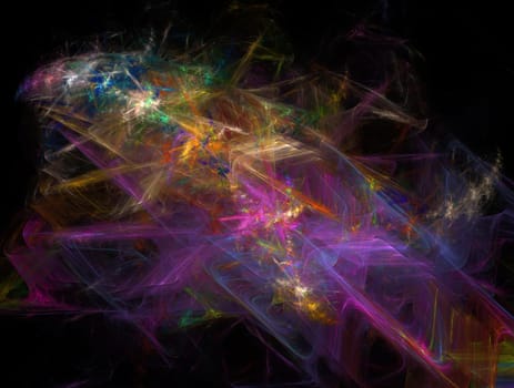 Imaginatory lush fractal texture image abstract background
