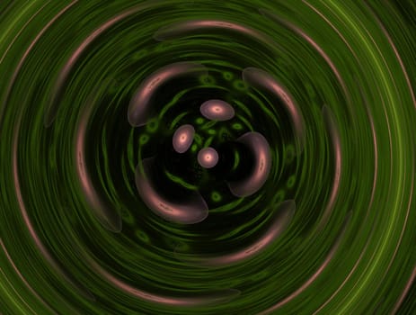 Imaginatory lush fractal texture image abstract background