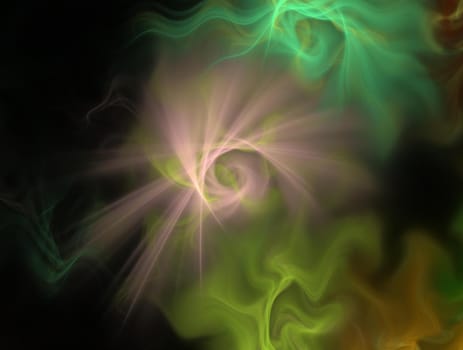 Imaginatory lush fractal texture image abstract background