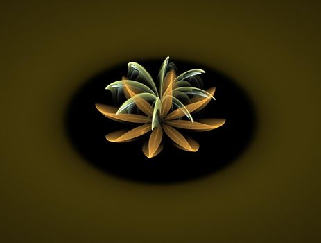 Imaginatory lush fractal texture image abstract background