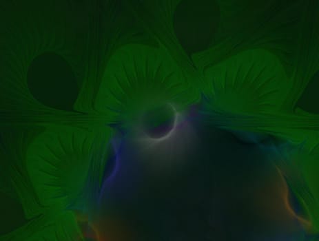 Imaginatory lush fractal texture image abstract background