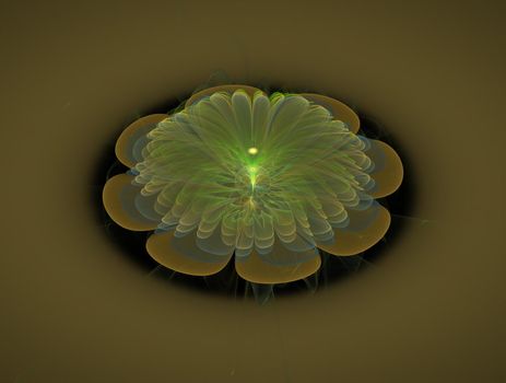 Imaginatory lush fractal texture image abstract background