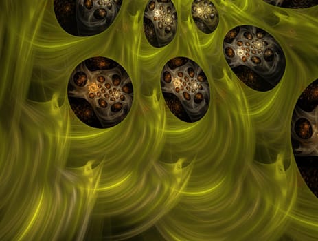 Imaginatory lush fractal texture image abstract background