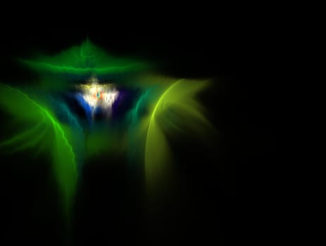 Imaginatory lush fractal texture image abstract background