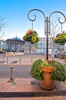 Town of Antibes square view, Southern France