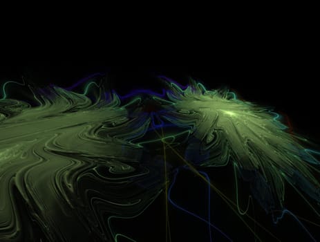 Imaginatory lush fractal texture image abstract background