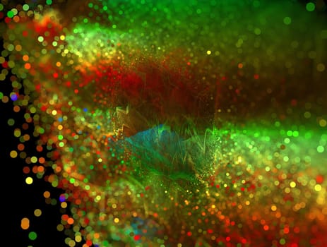 Imaginatory lush fractal texture image abstract background