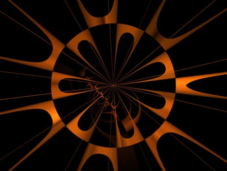 Imaginatory lush fractal texture image abstract background