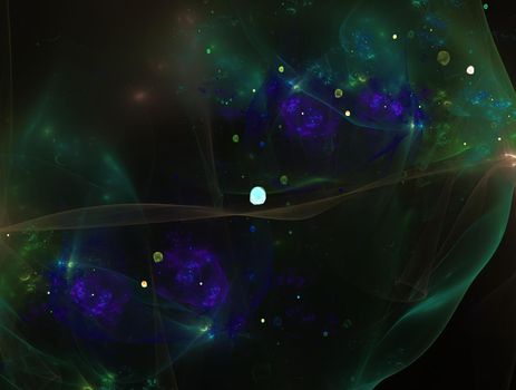 Imaginatory lush fractal texture image abstract background