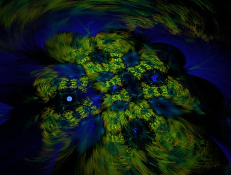 Imaginatory lush fractal texture image abstract background