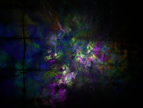 Imaginatory lush fractal texture image abstract background