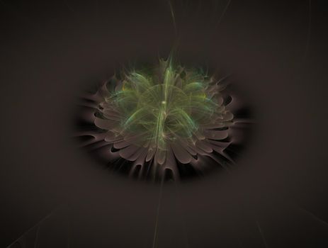 Imaginatory lush fractal texture image abstract background