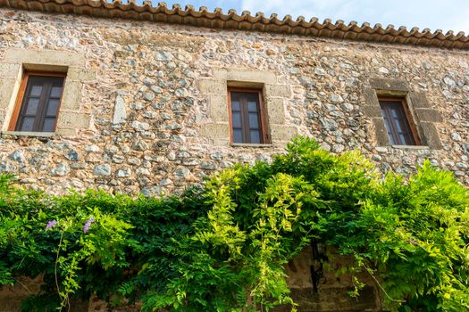 Building in the old town of Kardamyli in Messiniaki Mani region, south Pelonnese at Greece.