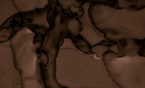Liquid Chocolate Texture. Dark Coffee Wallpaper. Black Pastry Surface. Watercolor Cocoa Stains. Paint Chocolate Texture. Brown Creamy Background. Color Cake Surface. Abstract Chocolate Texture.