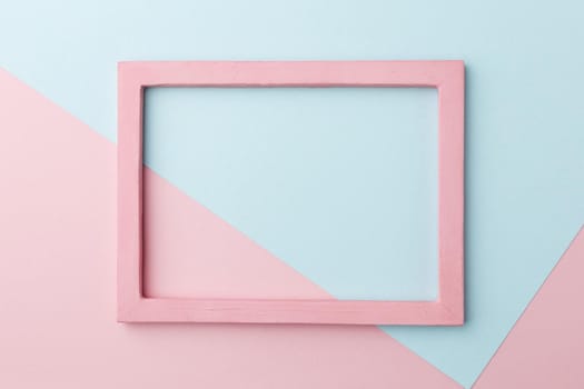 flat lay beautiful pink wooden frame concept. Resolution and high quality beautiful photo