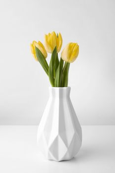 vase with tulips table. Resolution and high quality beautiful photo