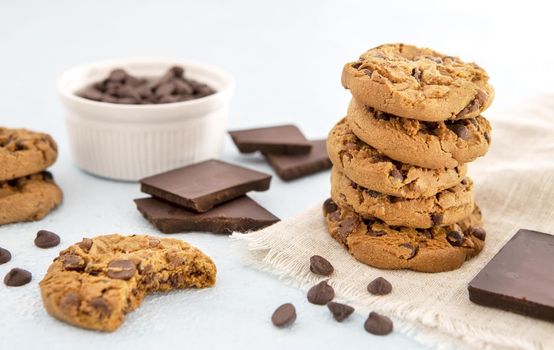 front view pile cookies. Resolution and high quality beautiful photo