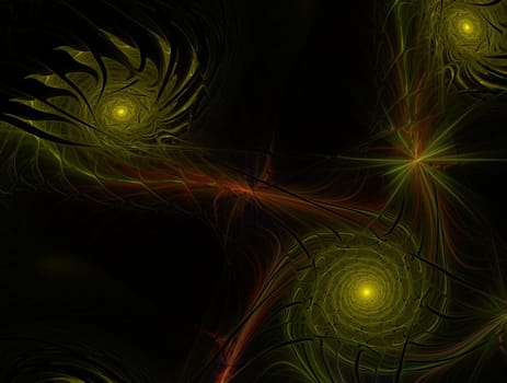 Imaginatory lush fractal texture image abstract background