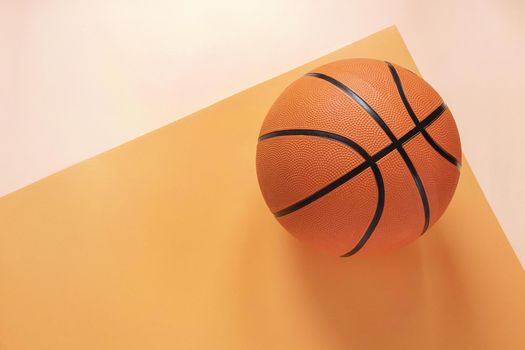 top view basketball with copy space. Resolution and high quality beautiful photo