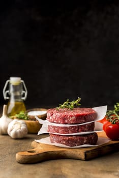 front view meat with copy space. Resolution and high quality beautiful photo